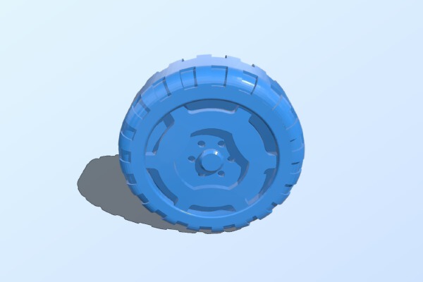 Rokenbok Snap-on Wheel | 3d print model