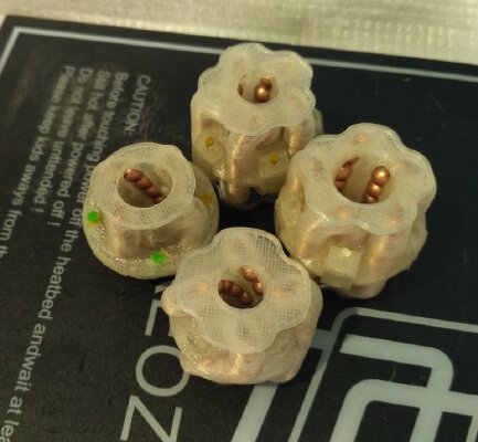 a few linear ball bearings | 3d print model