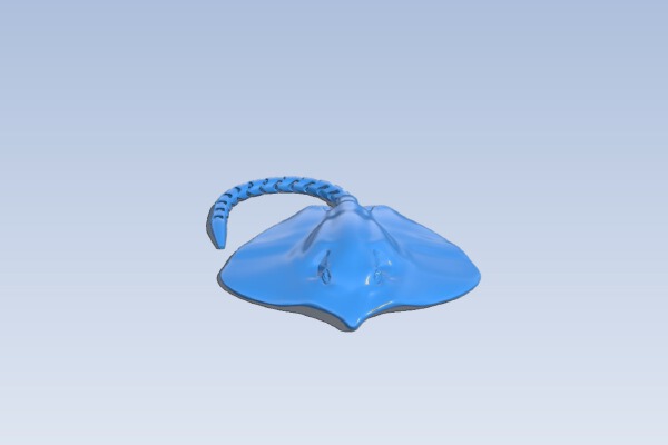 Stingray with Articulated Tail | 3d print model