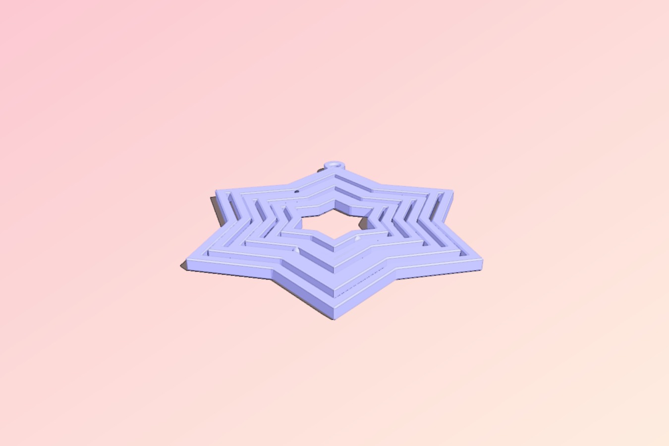 Six Swinging Stars Ornament