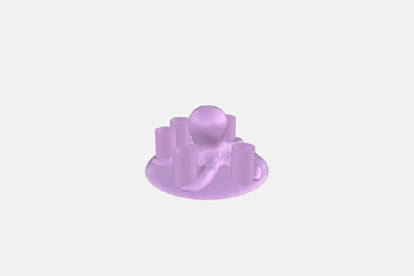 Octopus pen holder | 3d print model