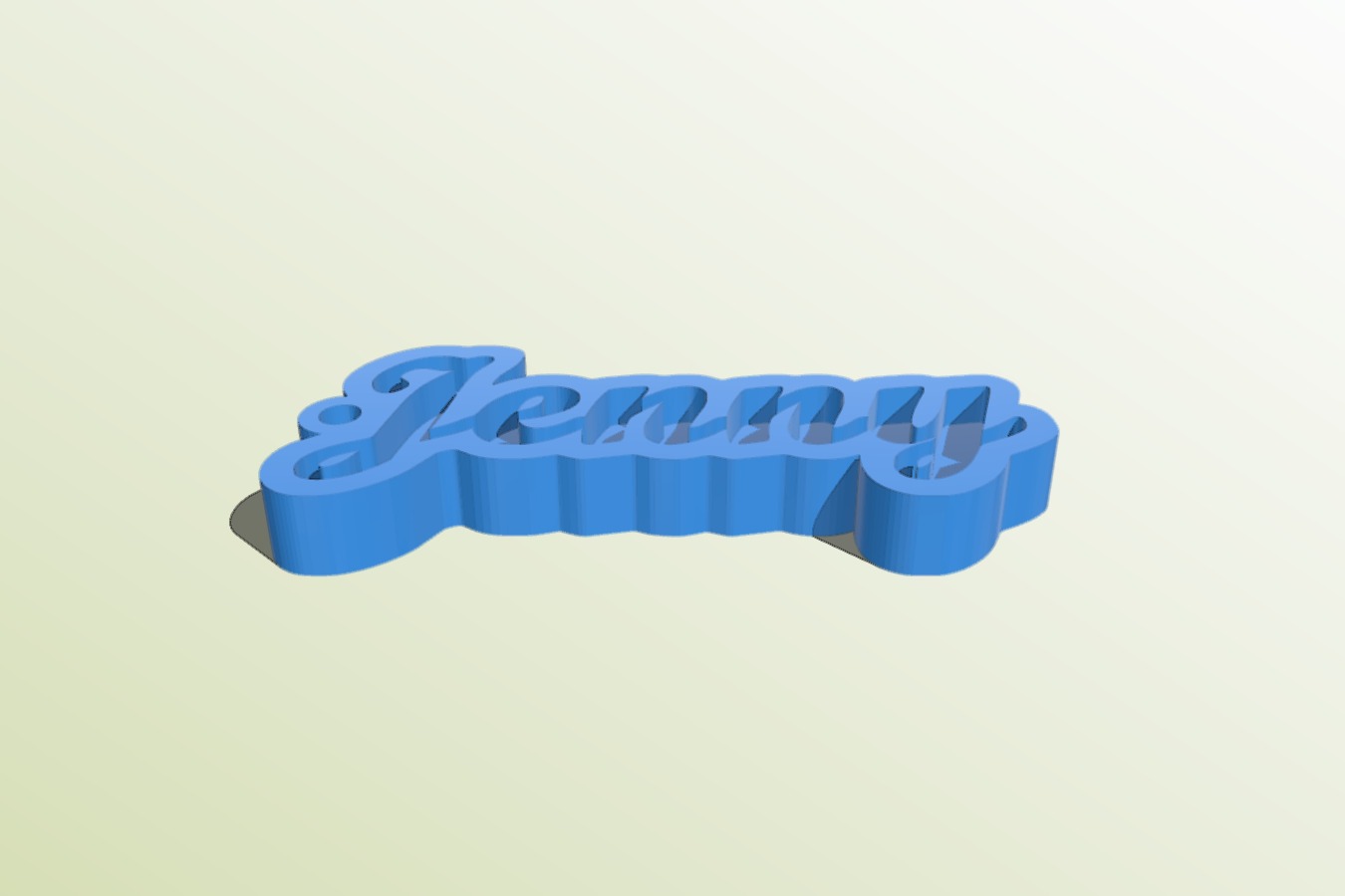 Jenny Keychain Nametag Sleutelhanger