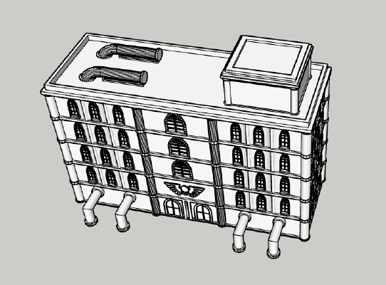 Adeptus Titanicus Building No. 23 - Intact | 3d print model
