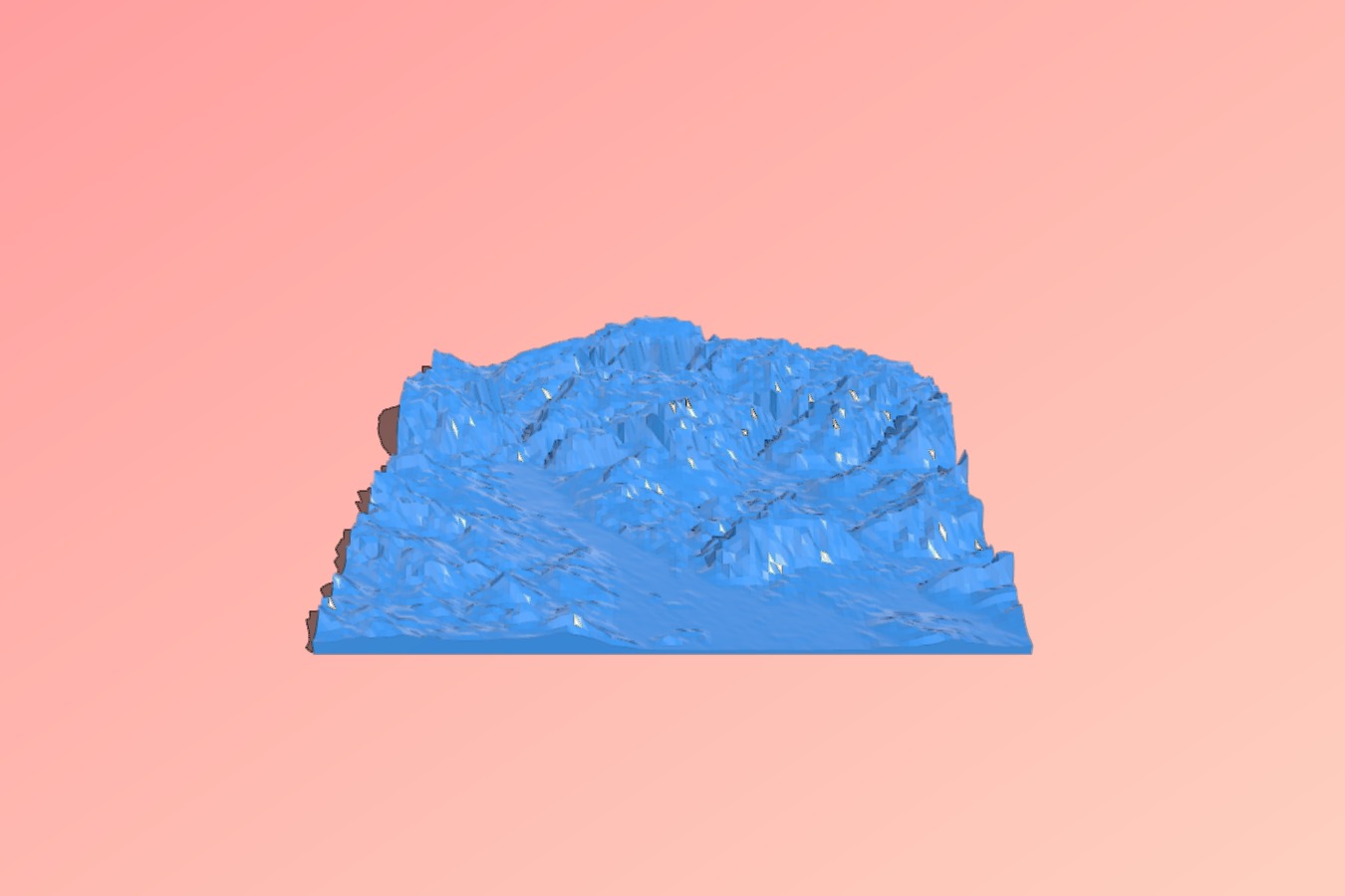 Height map to STL - Salzburg, Austria