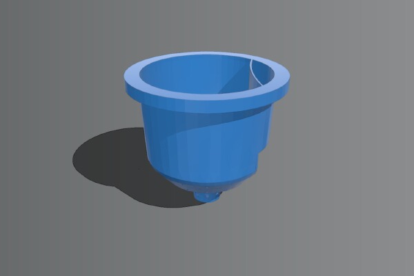 Ludicrously parametric self-watering planter | 3d print model