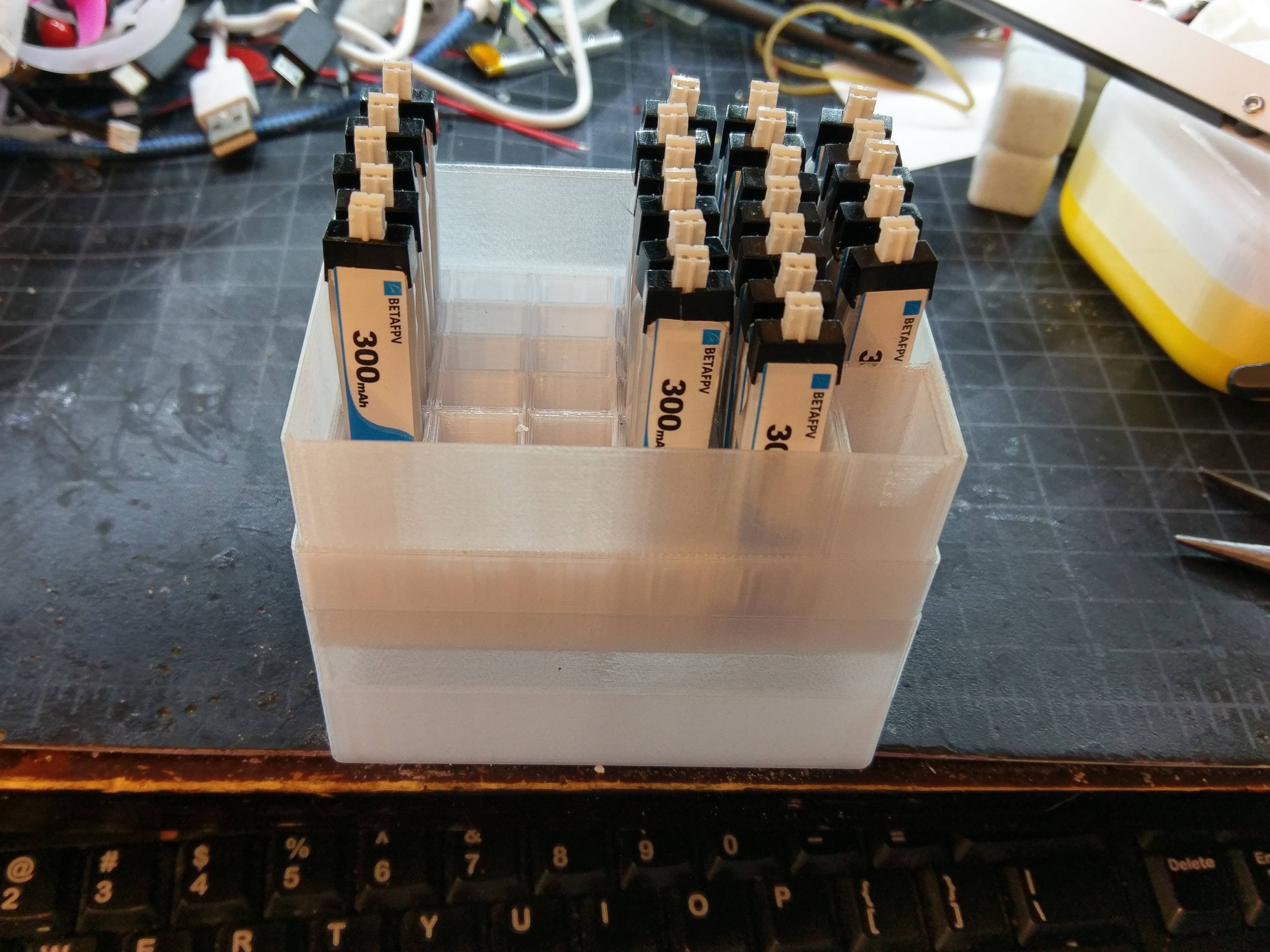1s Stick Battery Holder 300mah and smaller (parametric)