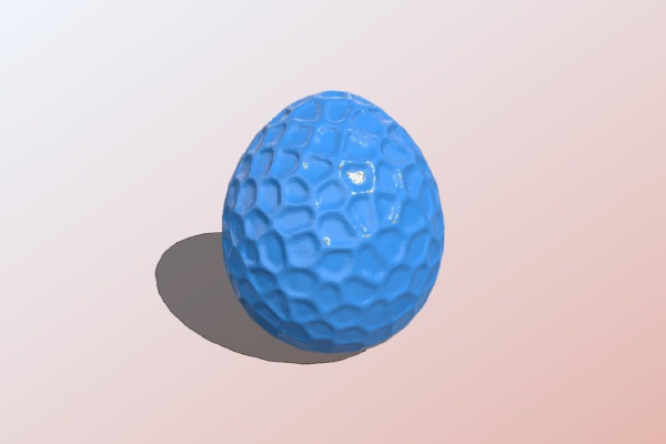 Voronoi Cell Egg | 3d print model