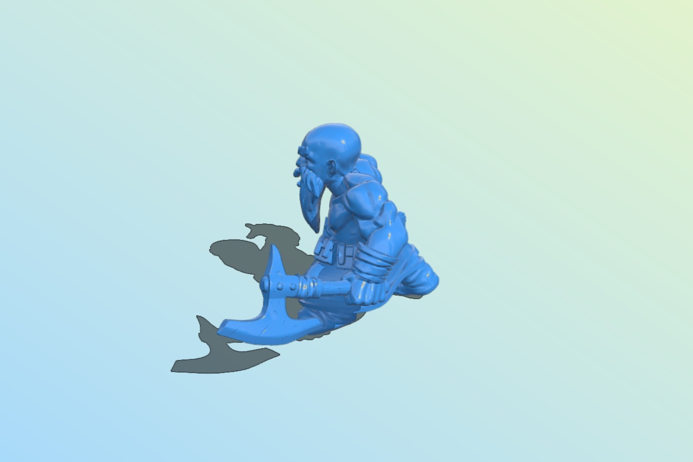 Axe Dwarf B0012505 3d model file for 3d printer