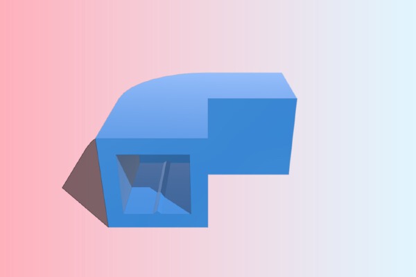 Node to connect alluminium square (7,5-8mm) profiles. | 3d print model