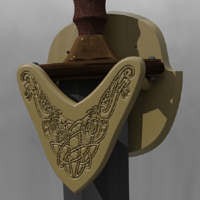 Viking Sword Hanger | 3d print model