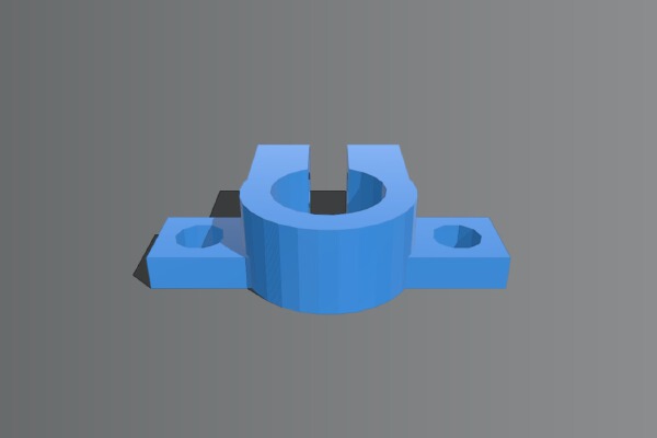 12mm rod holder mounts w_ M5 SHSC | 3d print model