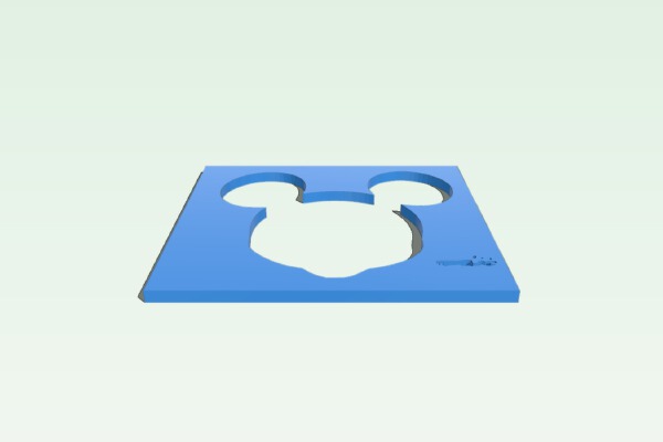 topo stencil | 3d print model