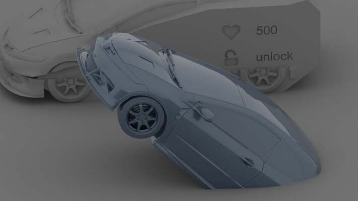 Honda Civic TipeR Mugen Junkyard Style | 3d print model