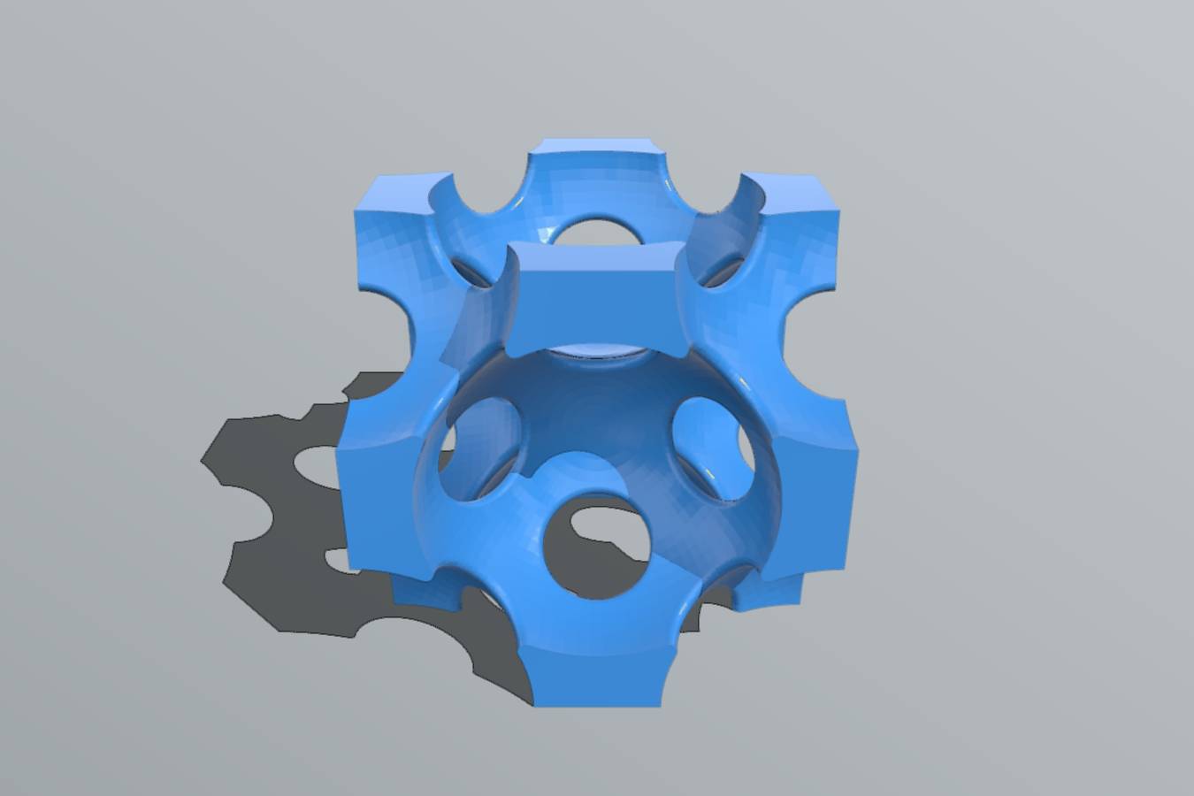 inverse FCC unit cell