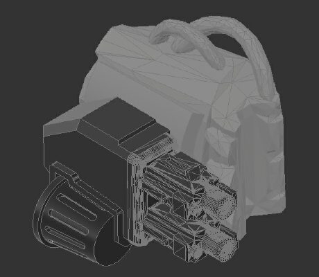 Wrist mounted Twin linked guns for Dominion Crusader Mk3 | 3d print model