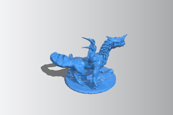 Horned Dragon Wyrmling | 3d print model