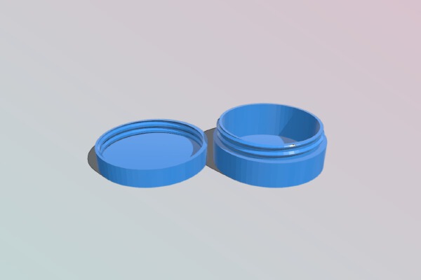 Screw Vessel and Cap | 3d print model