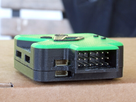 OP Revolution box - vertical antenna - angled servo pins (lid only) | 3d print model