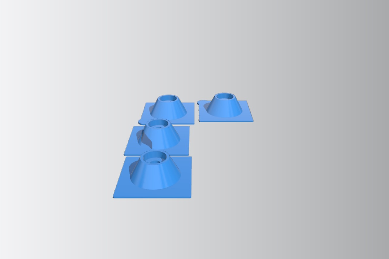 Prusa Lack Enclusure locating cones with full hole