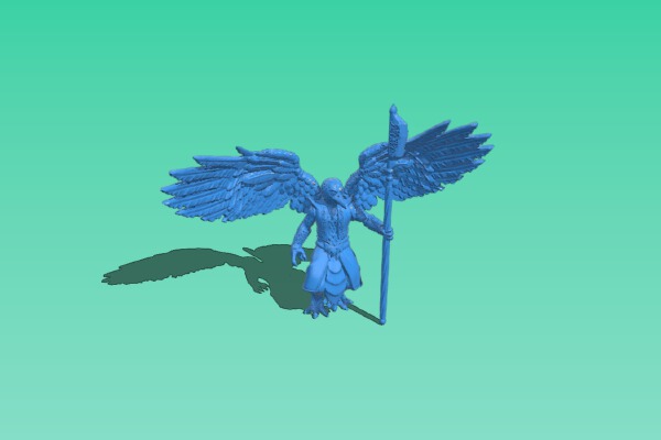 Aarakocra birdman warrior Tabletop Miniature | 3d print model