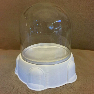4" Display Base for a Glass Dome | 3d print model