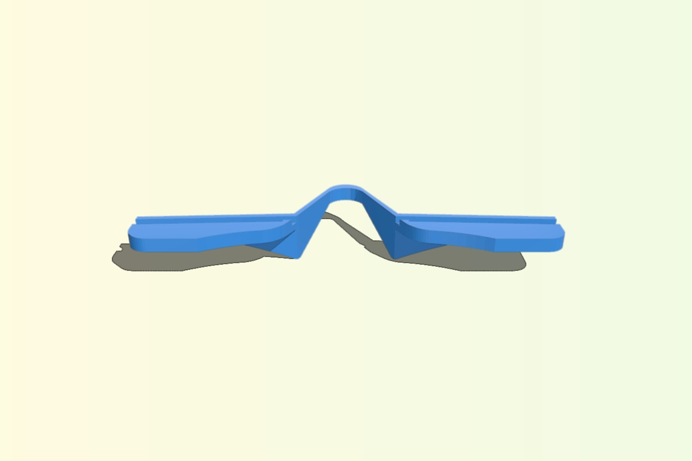Anti-fog bridge for eyeglasses when wearing cloth masks