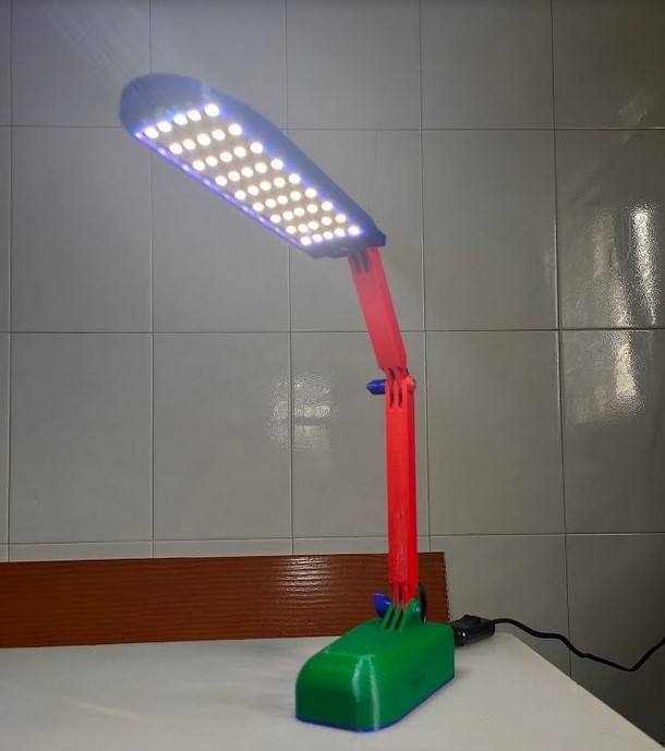 Desk lamp with LED strips
