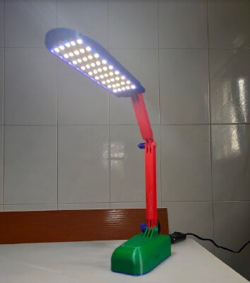 Desk lamp with LED strips | 3d print model