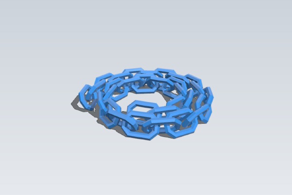 Spiral Chain 30 Links 1.5ft | 3d print model