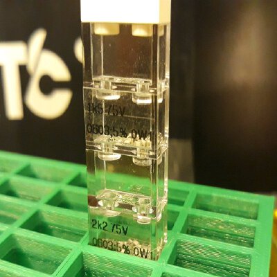 Parametric SMD storage box with LEGO 1 x 2 | 3d print model