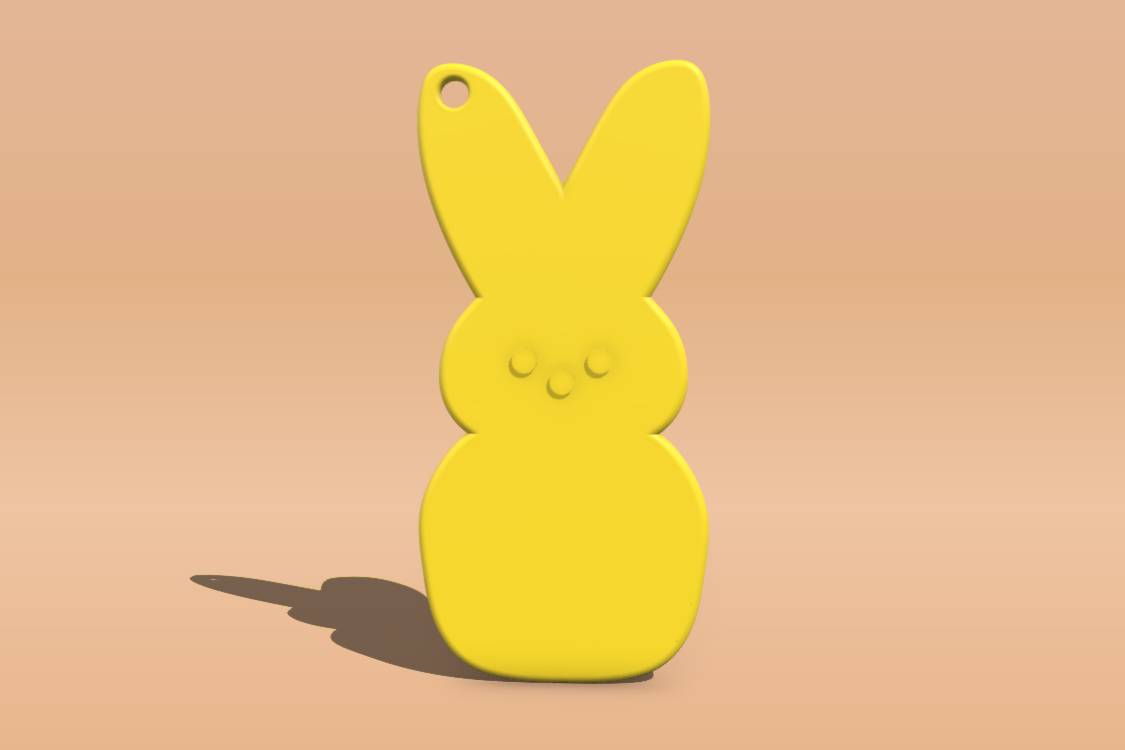 Easter Bunny Keychain | 3d print model