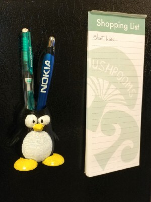 Tux Penguin Fridge Pen Holder | 3d print model