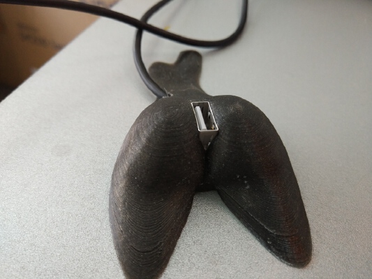 butt desktop usb extension | 3d print model