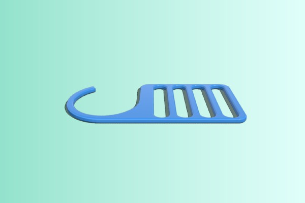 Tie Hanger 4 Place Holder | 3d print model
