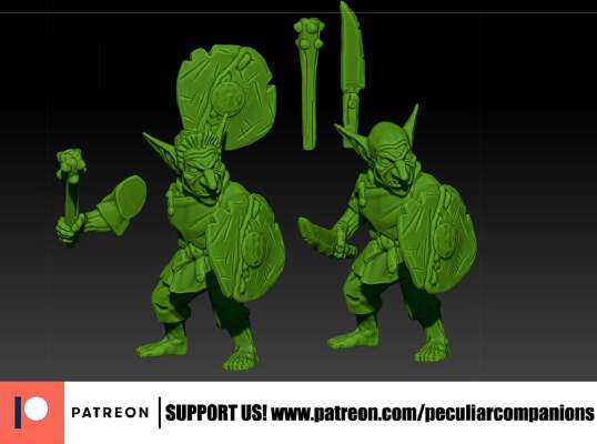 Armed Goblin Peasant | 3d print model