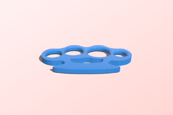 Plastic Knuckle Spaghetti Measure | 3d print model