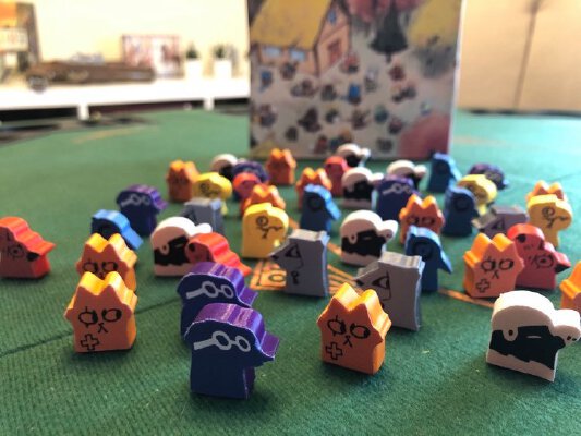 Root Marauder Expansion PnP Meeples with all hirelings | 3d print model