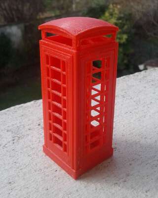 UK telephone box | 3d print model