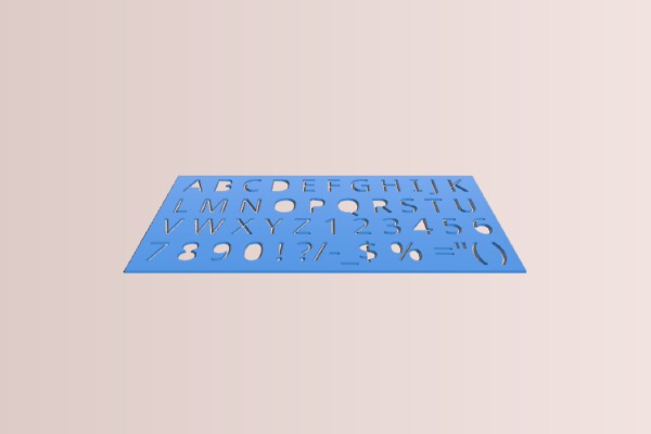 Stencil | 3d print model