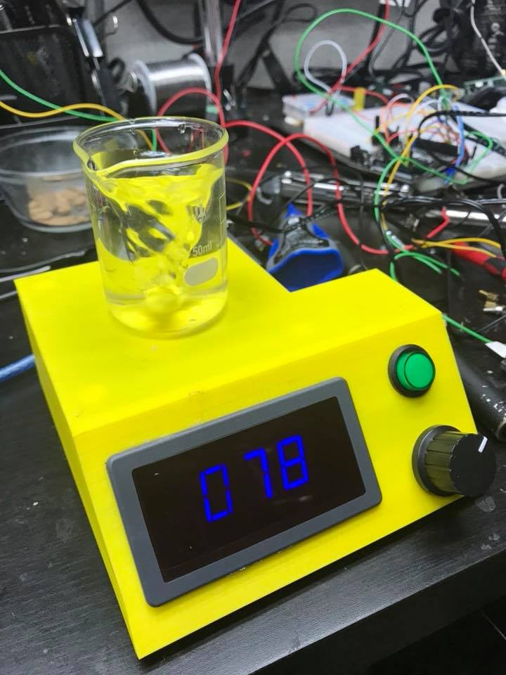80mm fan Magnetic Mixer with variable speed control and LCD display