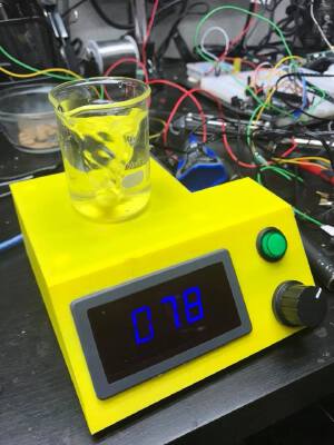 80mm fan Magnetic Mixer with variable speed control and LCD display | 3d print model