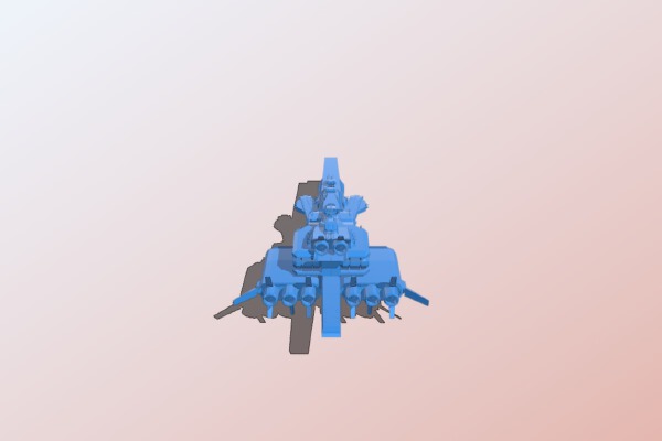 Gundam Ra Cailum Battleship Unsliced | 3d print model