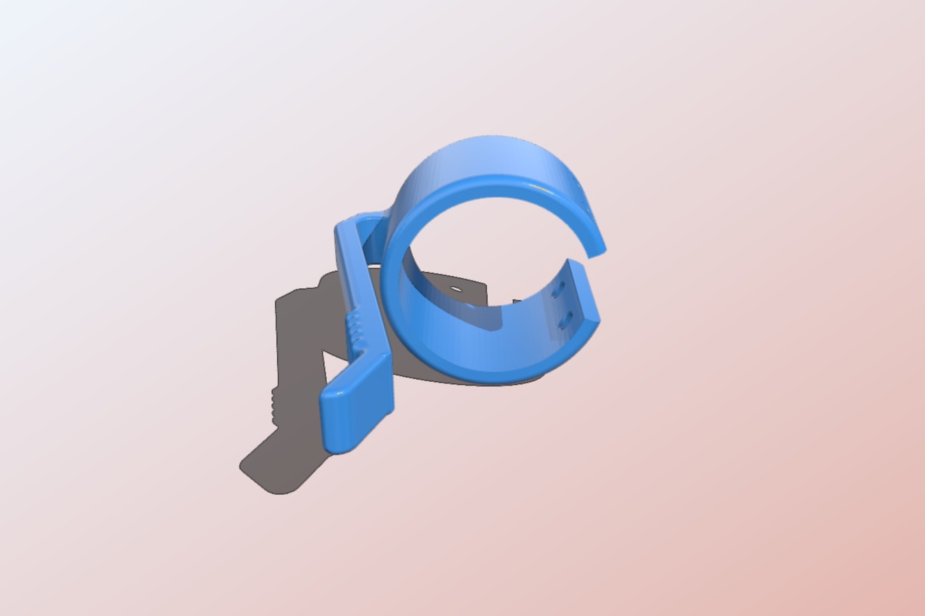 Pocket Clip for ~1" Flashlight