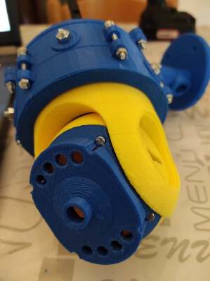 Mounting bracket for ESP32-CAM WiFi camera rotated by servo motors | 3d print model