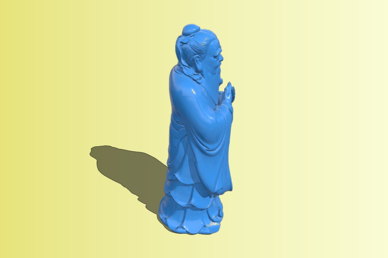 Golden statue of Confucius