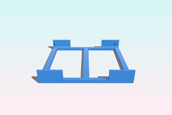 Screwless 2.5 hdd_ssd bracket | 3d print model
