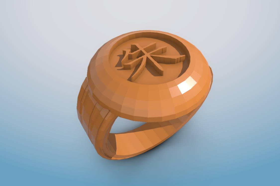 Naruto: Akatsuki Itachi Ring | 3d print model