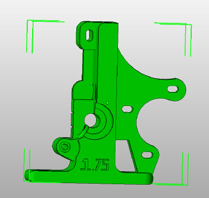 1.75MM filliament Wade's Reloaded Extended height Hexagon Mount Extruder | 3d print model