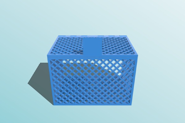 Hinged & Latticed Storage Box (optimized for 0.4mm nozzle) | 3d print model