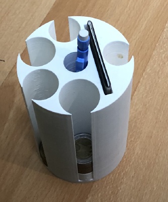 Volvo XC60 euro + credit card cup holder | 3d print model